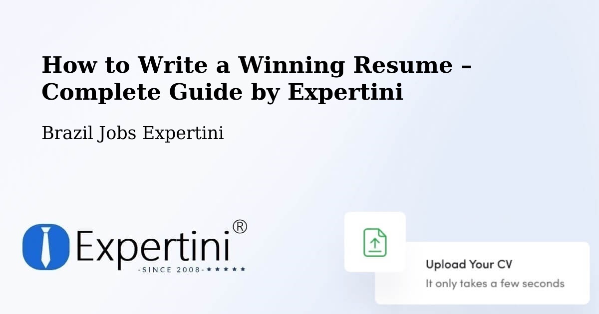 Resume Writing Guide for Job Seekers – Santo André - Santo André, Brazil Jobs Expertini